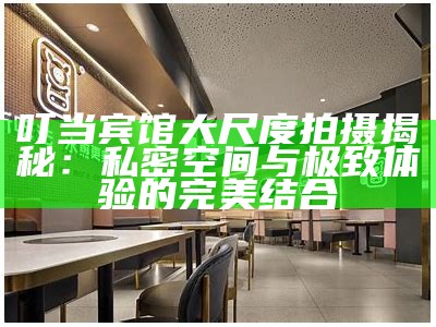 叮当宾馆大尺度拍摄揭秘：私密空间与极致体验的完美结合